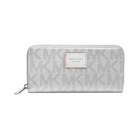 michael kors silver wallet